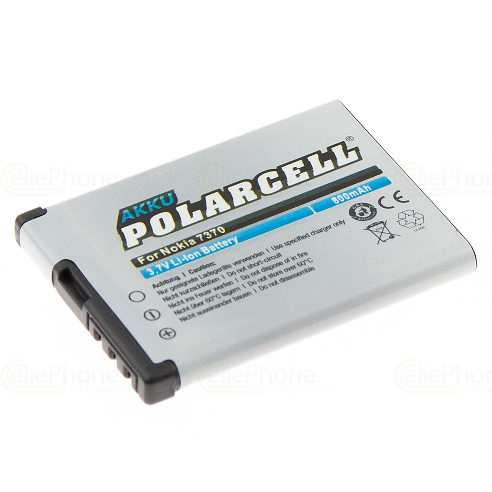 [252] PolarCell Batterie Li-Ion pour Nokia 1606 2505 2630 2660 5000 6111 6125 7070 7360 7500 N76 (remplace BL-4B)