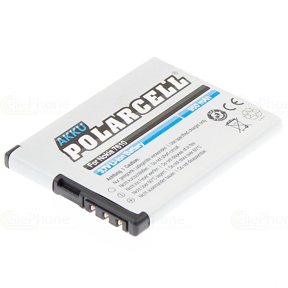 [254] PolarCell Batterie Li-Ion pour Nokia 2680 3600 slide - 3710 fold - 7100 7610 Supernova (remplace BL-4S)