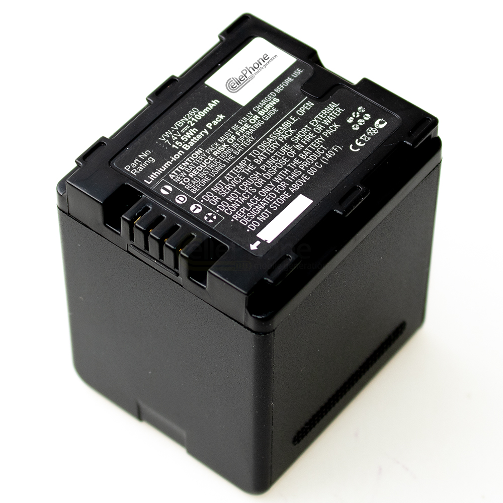 [3328] Accu Li-Ion compatibel met Panasonic VW-VBN260 - 2100mAh / 7,4V