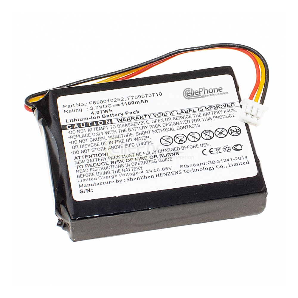 [3336] Batterie Li-Ion pour TomTom One / One Europe / Rider / V2 / V3 (remplace F650010252 / F709070710)