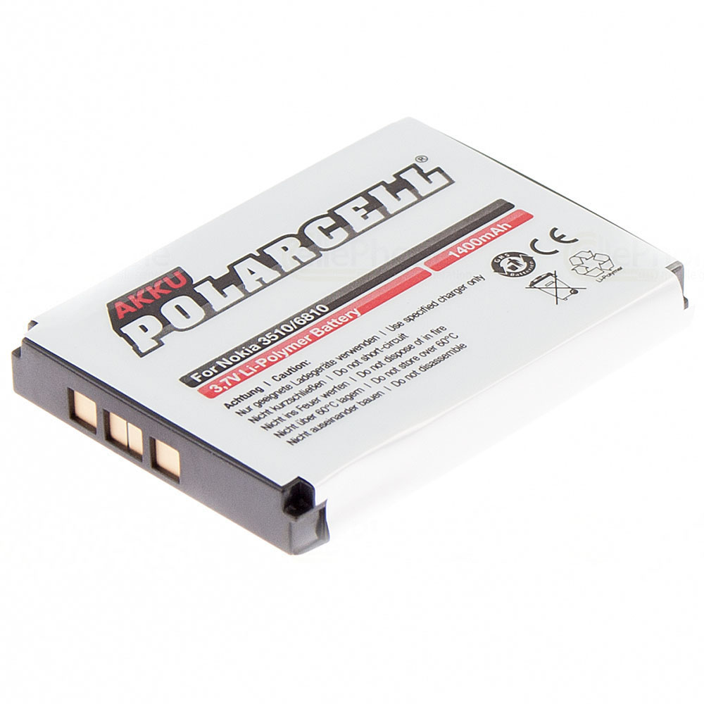 [256] PolarCell Accu Li-Polymer voor Nokia 1220 1260 3310 3330 3350 3410 3510 3560 3810 5510 6010 6800 (vervangt BLC-2 / BLC-1 / BMC-3)