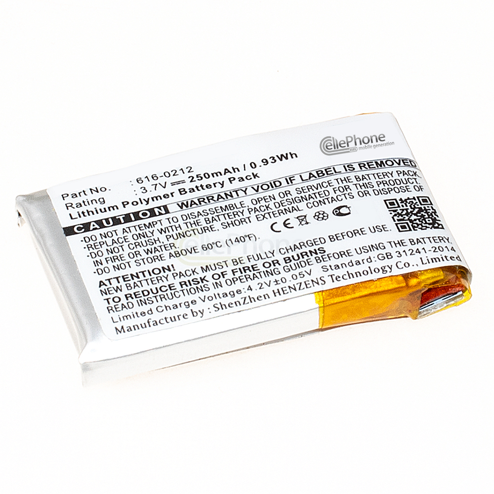 [3494] Accu Li-Polymer voor Apple iPod Shuffle 1 (1e generatie) (vervangt 616-0212)