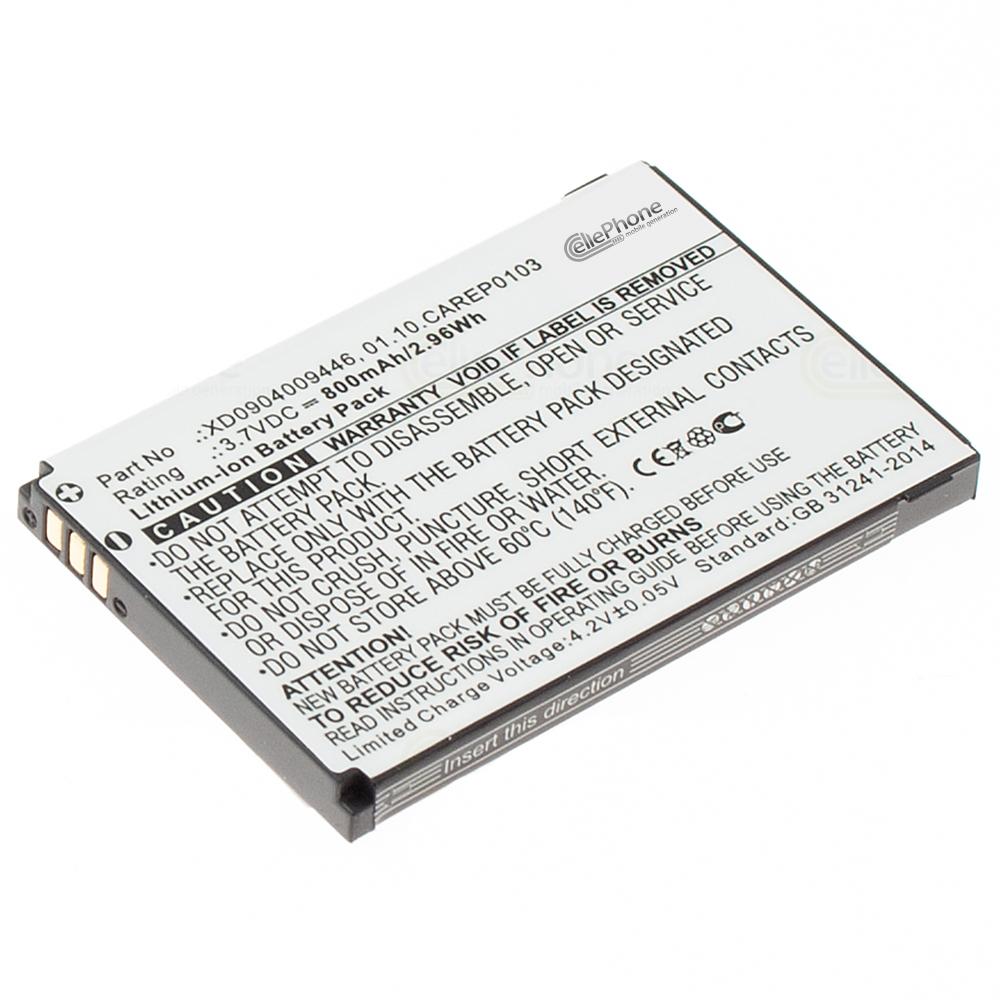 [3537] Akku Li-Ion für Doro HandlePlus 334 334GSM - PhoneEasy 338 342 345 505 (ersetzt 01.10.CAREP0103)