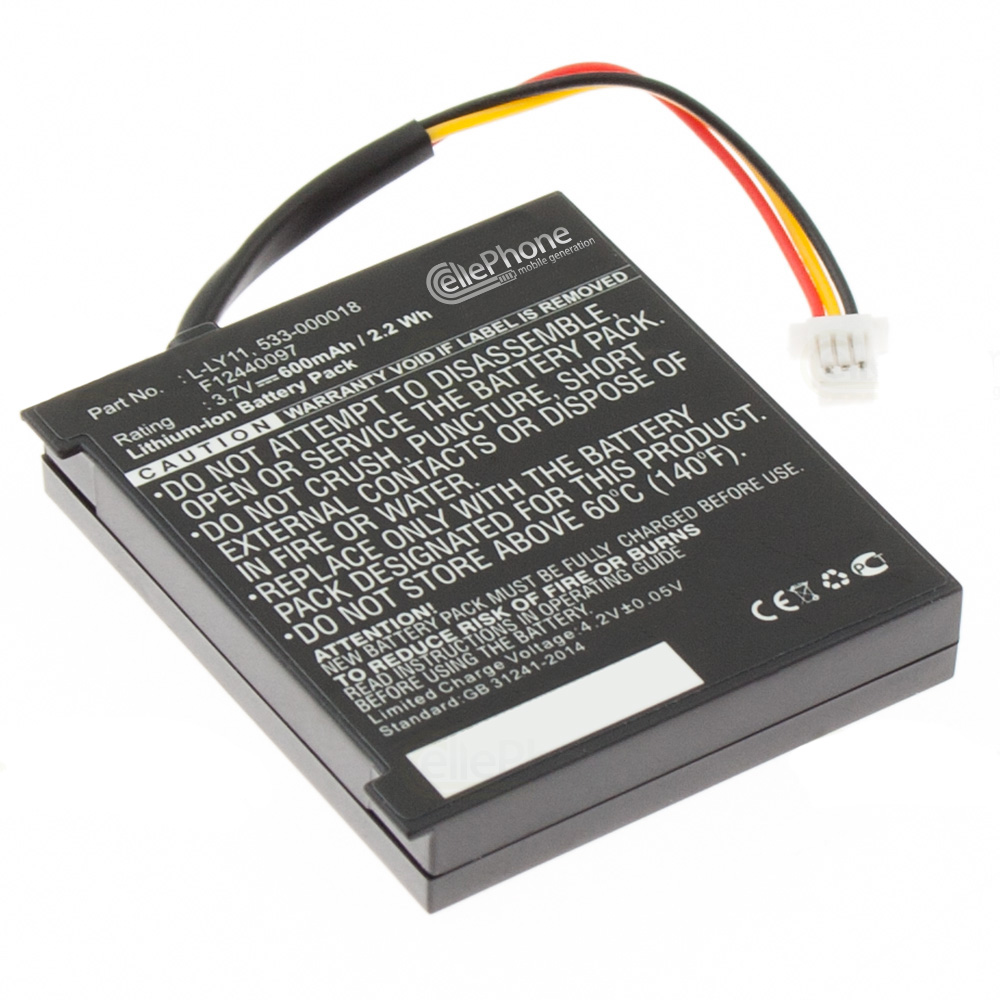 [3580] Batterie Li-Ion pour Logitech MX Revolution Bj. 2008-2009 - Gaming Headset G930 (remplace L-LY11)