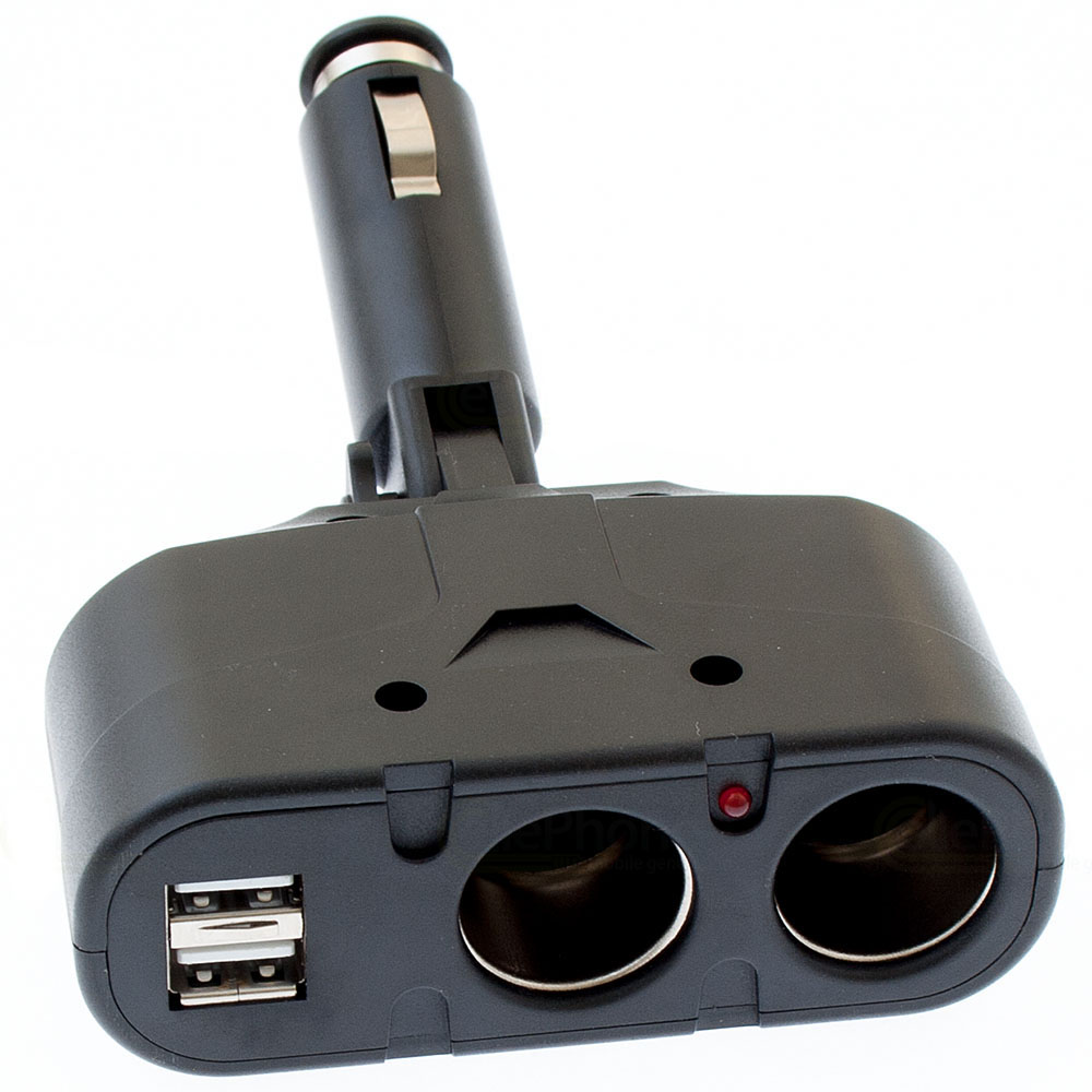 Kfz-Adapter 2-fach + USB