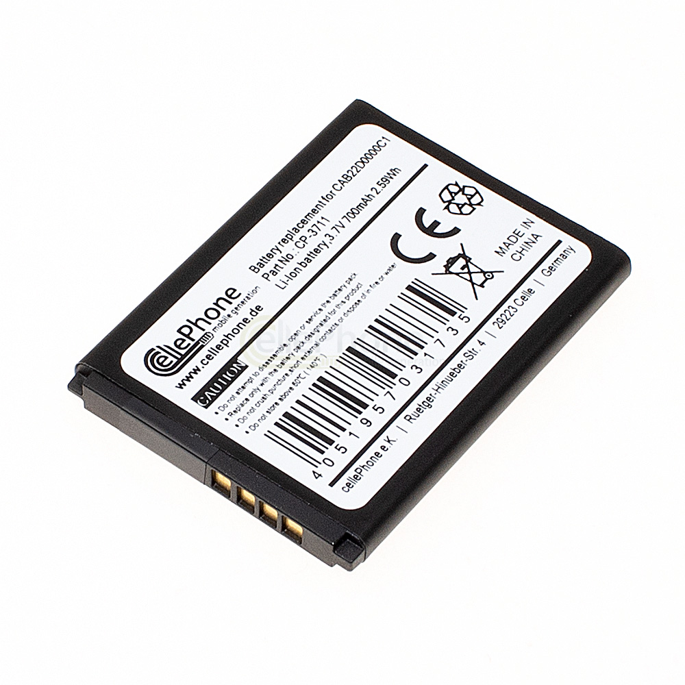 [3711] Battery Li-Ion for Alcatel One Touch 2010D 2010X 2012D 2051D 2051X 356 665 2012G (replaced CAB22D0000C1)
