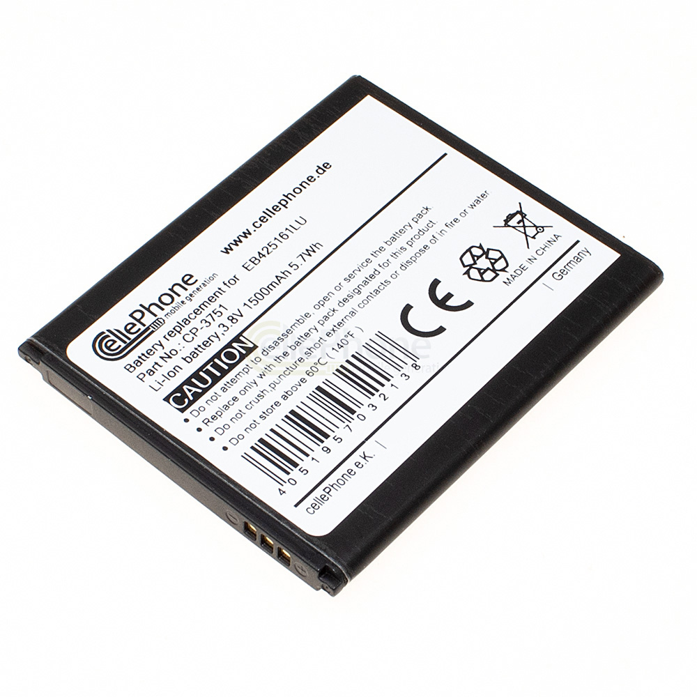 Batería Li-Ion para Samsung Galaxy Ace 2 / S3 mini (GT-I8160 / GT-I8190) (reemplazado EB425161LU)