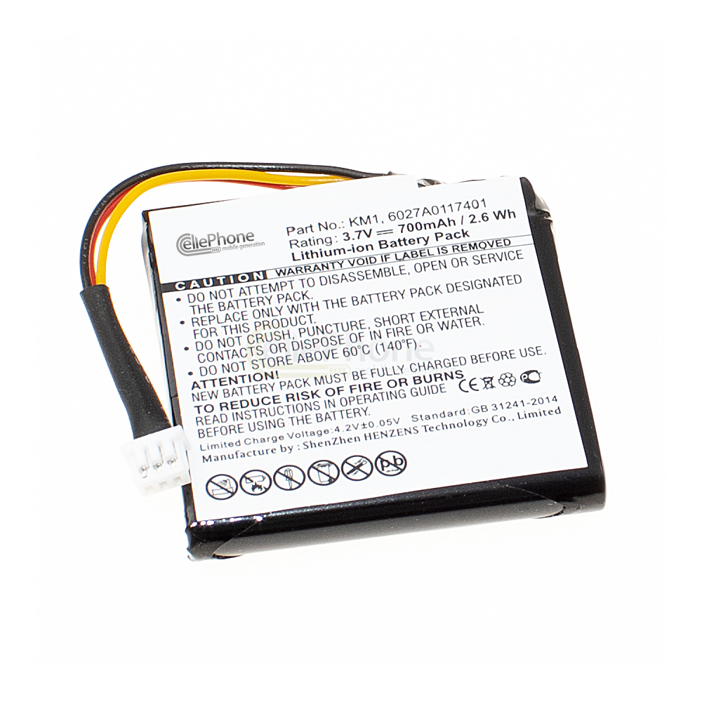[3763] Battery Li-Ion for TomTom Start 20 - Via 120 125 Live Euro Regional - 4EH44 (replaced 6027A0117401)