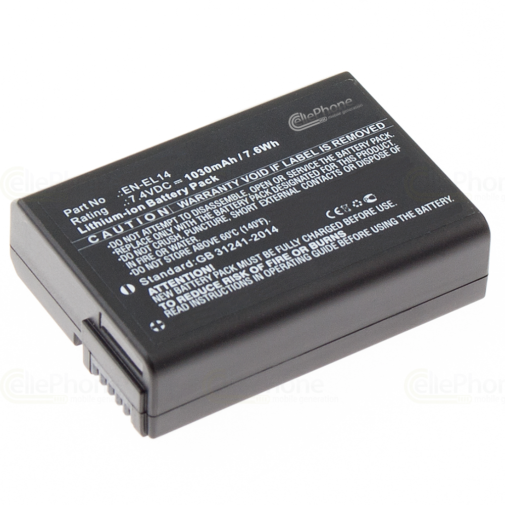 Batería Li-Ion compatible with Nikon EN-EL14 / EN-EL14a