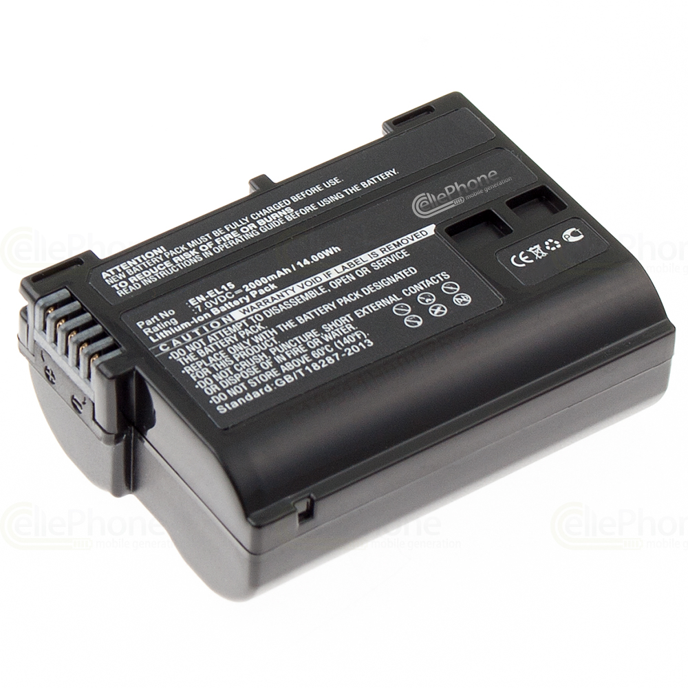 [3812] batteria Li-Ion compatibile con Nikon EN-EL15 EN-EL15A