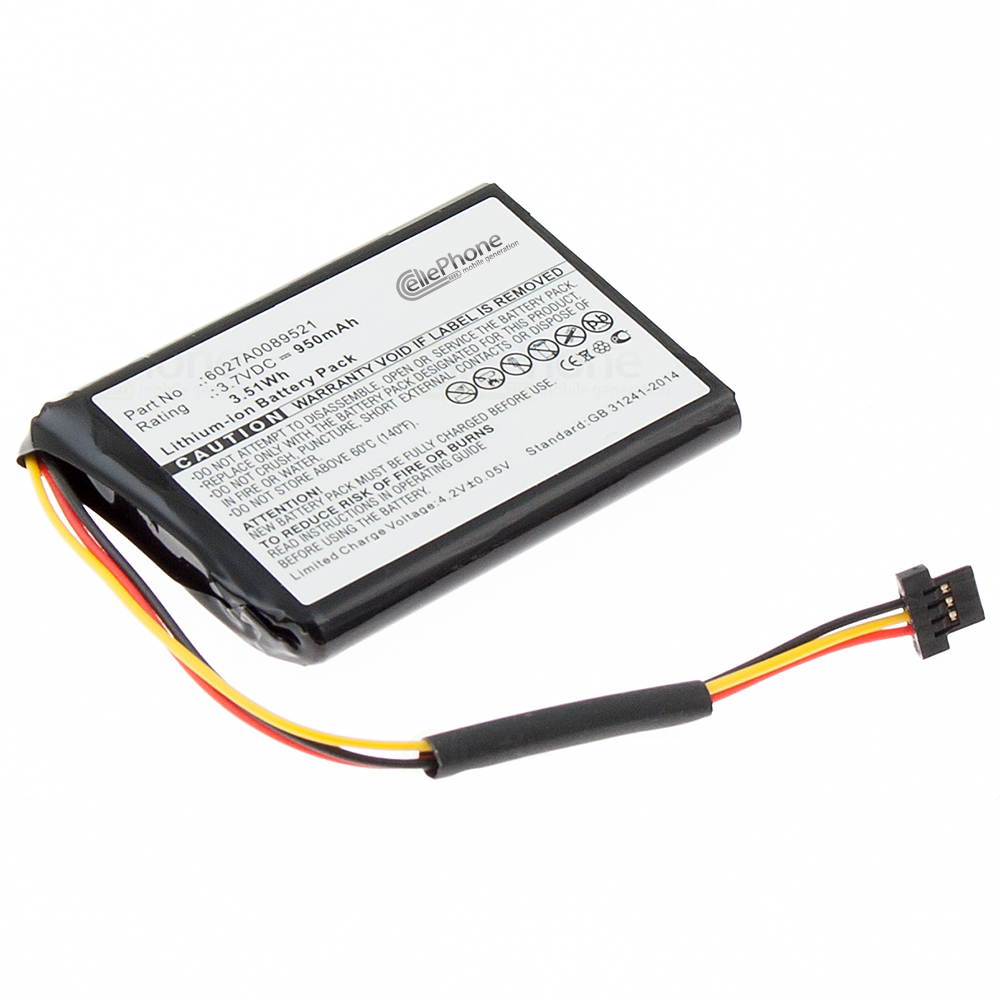 [3818] Batterie Li-Ion pour TomTom Go 50 500 510 600 - One 140 140S US - Start 50 - VF65 VF6D VF6S (remplace 6027A0089521)