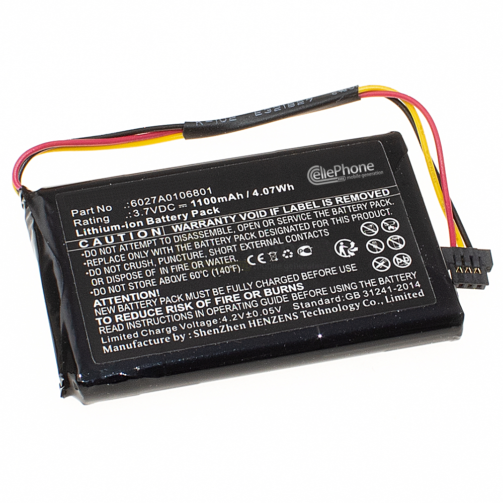 [3819] Batterie Li-Ion pour TomTom XL IQ / XL2 V4 / 4ET03 (remplace 6027A0106801)