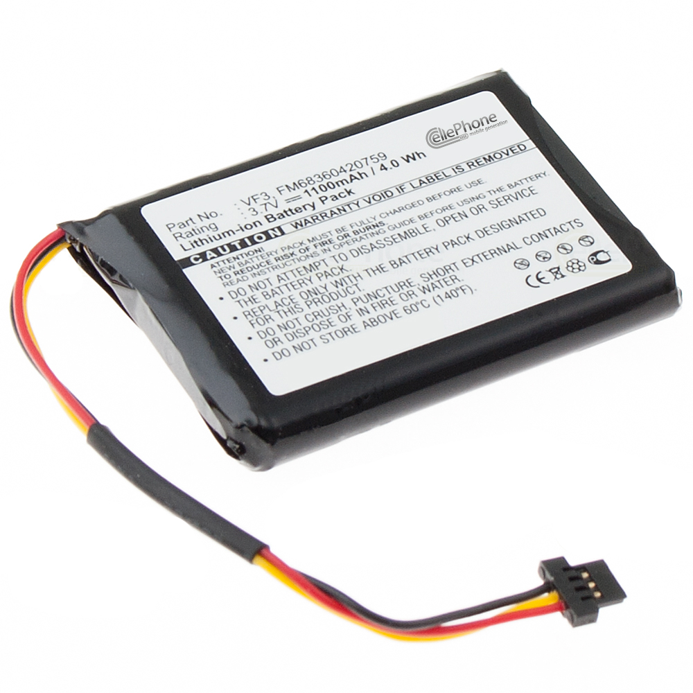 [3823] Batterie Li-Ion pour TomTom Go XL330S - Quanta (remplace VF3 / FM68360420759)