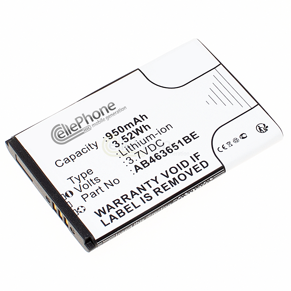 [361] Batterie Li-Polymer pour Samsung SGH-F278 F309 F339 F400 F408 J800 L700 P220 P270 ZV60 (remplace AB463651BE)