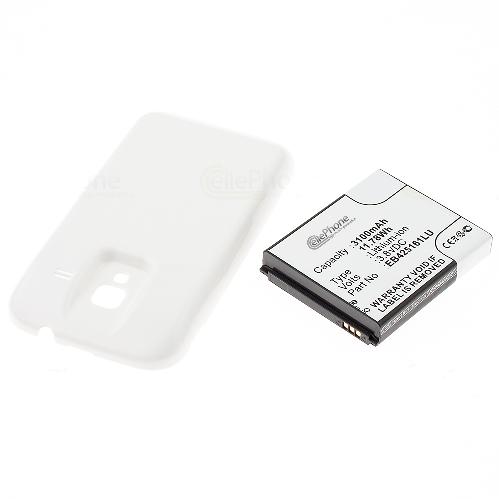 [3979] Battery Li-Ion for Samsung Galaxy Ace 2 (GT-I8160) - White (replaced EB425161LU) - 3100 mAh (FAT)