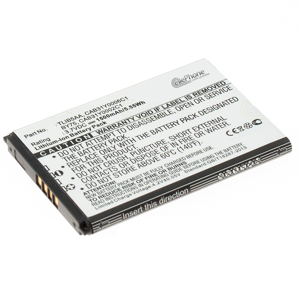 [4026] Batería Li-Ion para Alcatel One Touch 993D 995 Ultra (reemplazado CAB31Y0006C1)