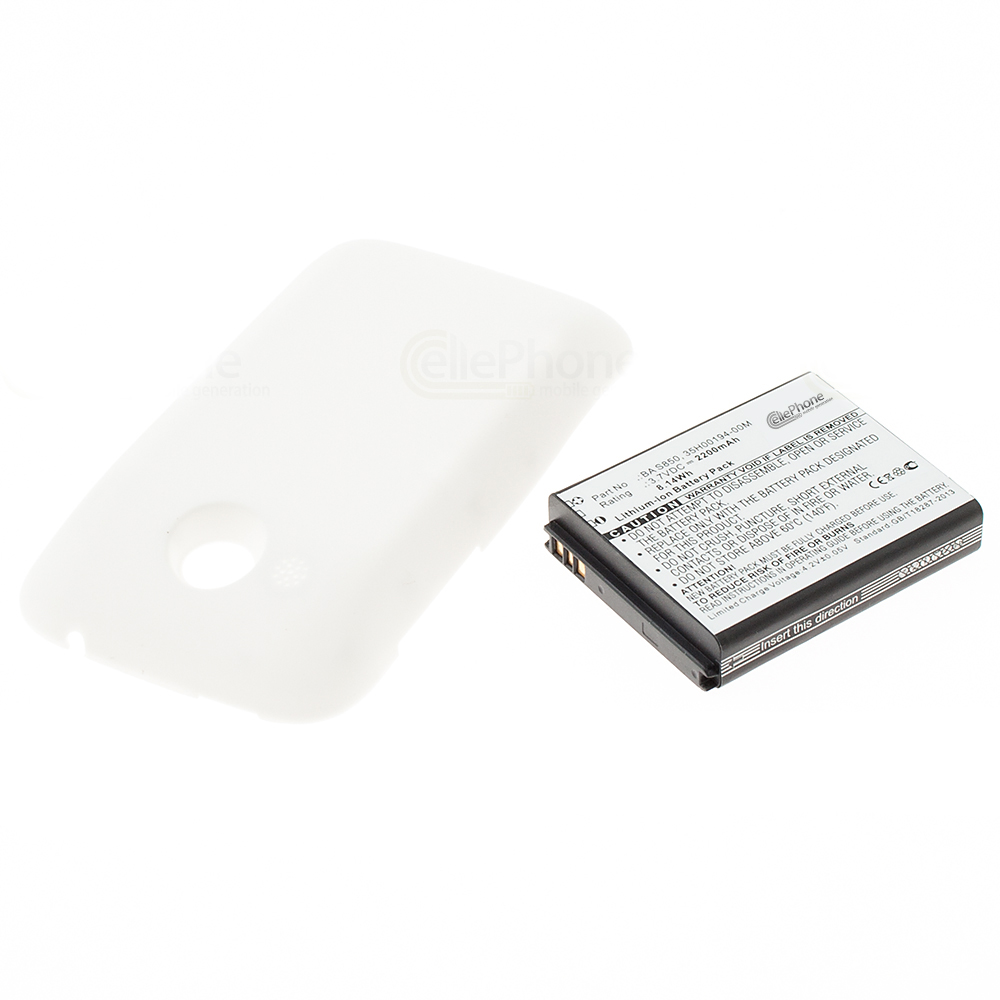 [4049] batteria Li-Ion per HTC Desire C - bianco (sostituisce BA S850) - 2200 mAh (FAT)