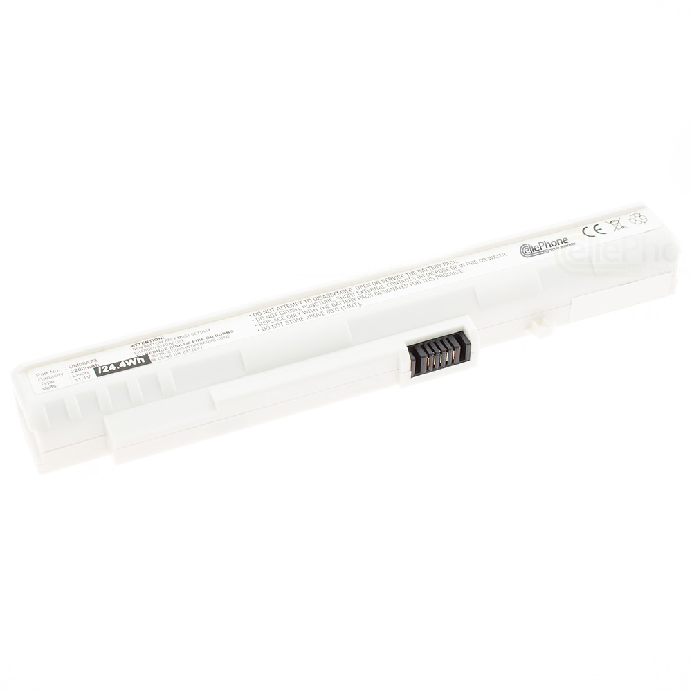 [4167] batteria Li-Ion compatibile con Acer UM08A72 / UM08A73 - bianco - 2200 mAh