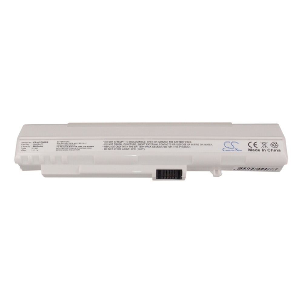 [4173] batteria Li-Ion compatibile con Acer UM08A72 / UM08A73 - bianco - 6600 mAh