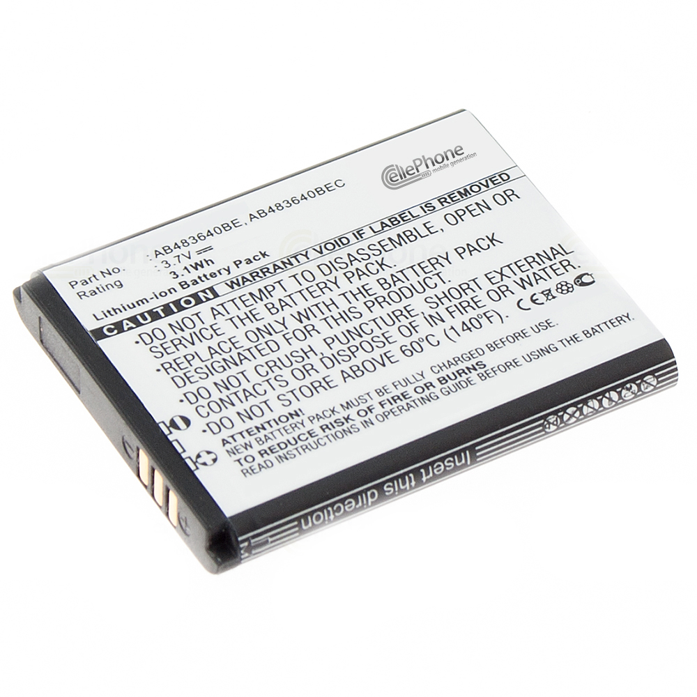 Batterie Li-Ion pour Samsung GT-C3050 (remplace AB483640BE)