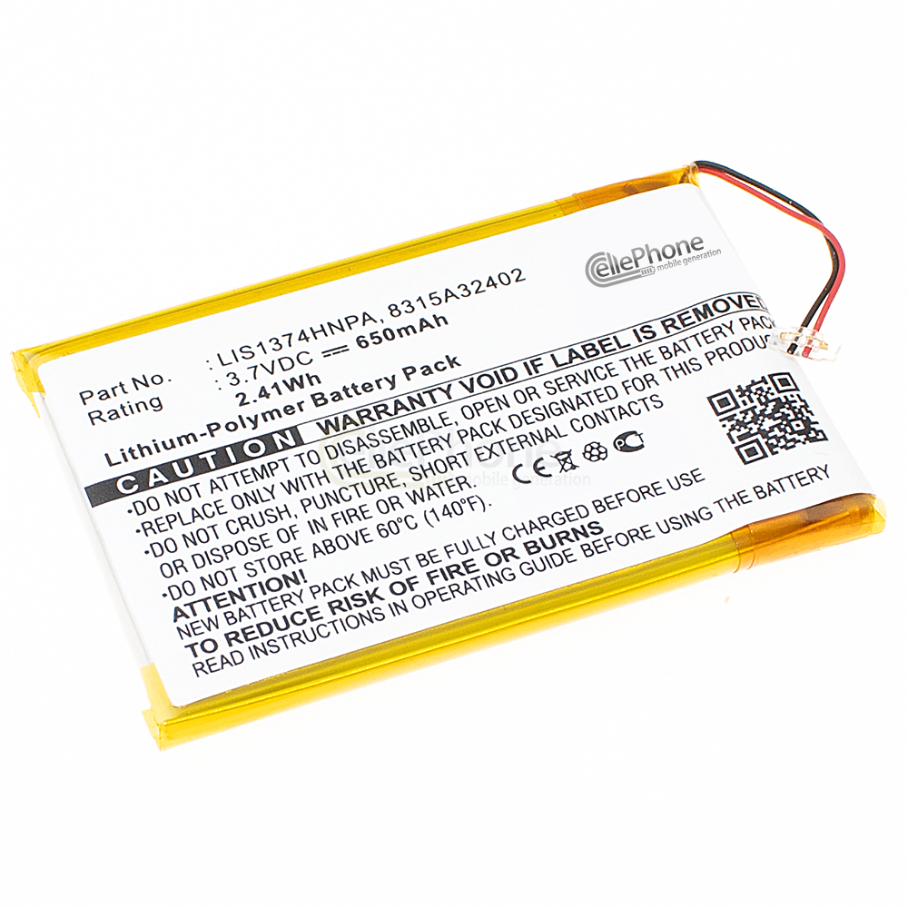 [4281] Batterie Li-Polymer pour Sony NWZ-A720 NWZ-A726 NWZ-A728 NWZ-820 NWZ-A826 NWZ-A828 NWZ-A829 NWZ-S738 (remplace LIS1374HNPA)