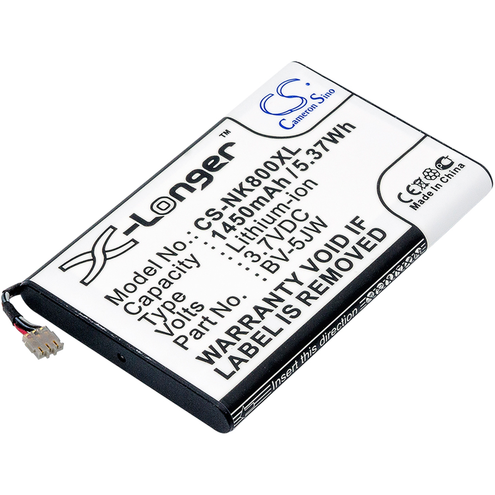 Batería Li-Ion para Nokia N9-00 / Lumia 800 (reemplazado BV-5JW)