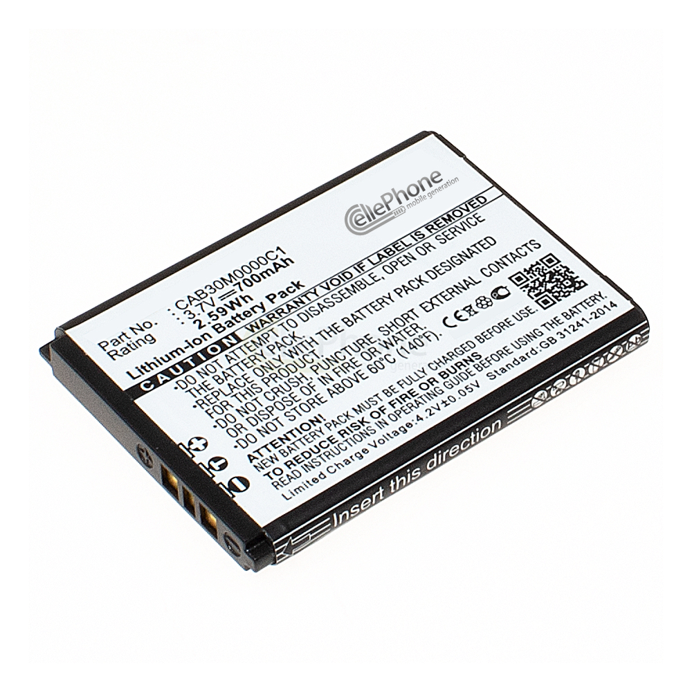 [4288] Akku Li-Ion für Alcatel OT-103 / OT-105 / OT-223 / OT-305 / OT-505 (ersetzt CAB2170000C1)