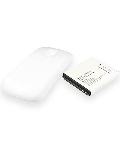 Batterie Li-Ion pour Samsung Galaxy S3 mini (GT-I8190 / GT-I8200) - blanc (remplace EB-FIM7FLU) - 3000 mAh (FAT)
