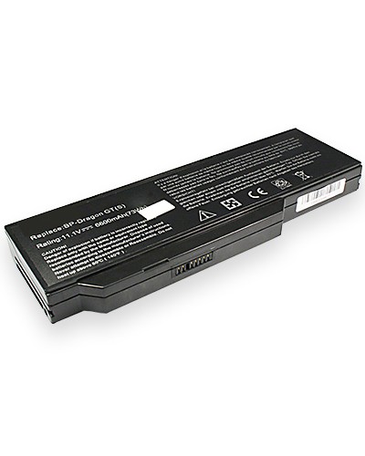 [4296] Batería Li-Ion compatible with Medion BP-Dragon GT (S) / BP3S3P2250 - black - 6600 mAh