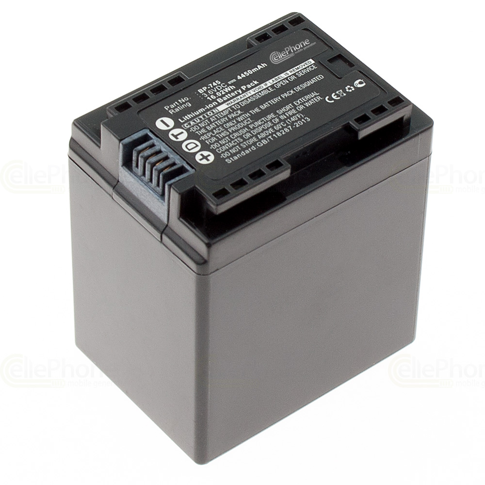[4308] Batería Li-Ion compatible with Canon BP-745 - 4450mAh