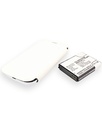 Battery Li-Ion + flip cover for Samsung Galaxy S3 (GT-I9300) - white (replaced EB-K1G6UBUGSTD) - 4200 mAh (FAT)