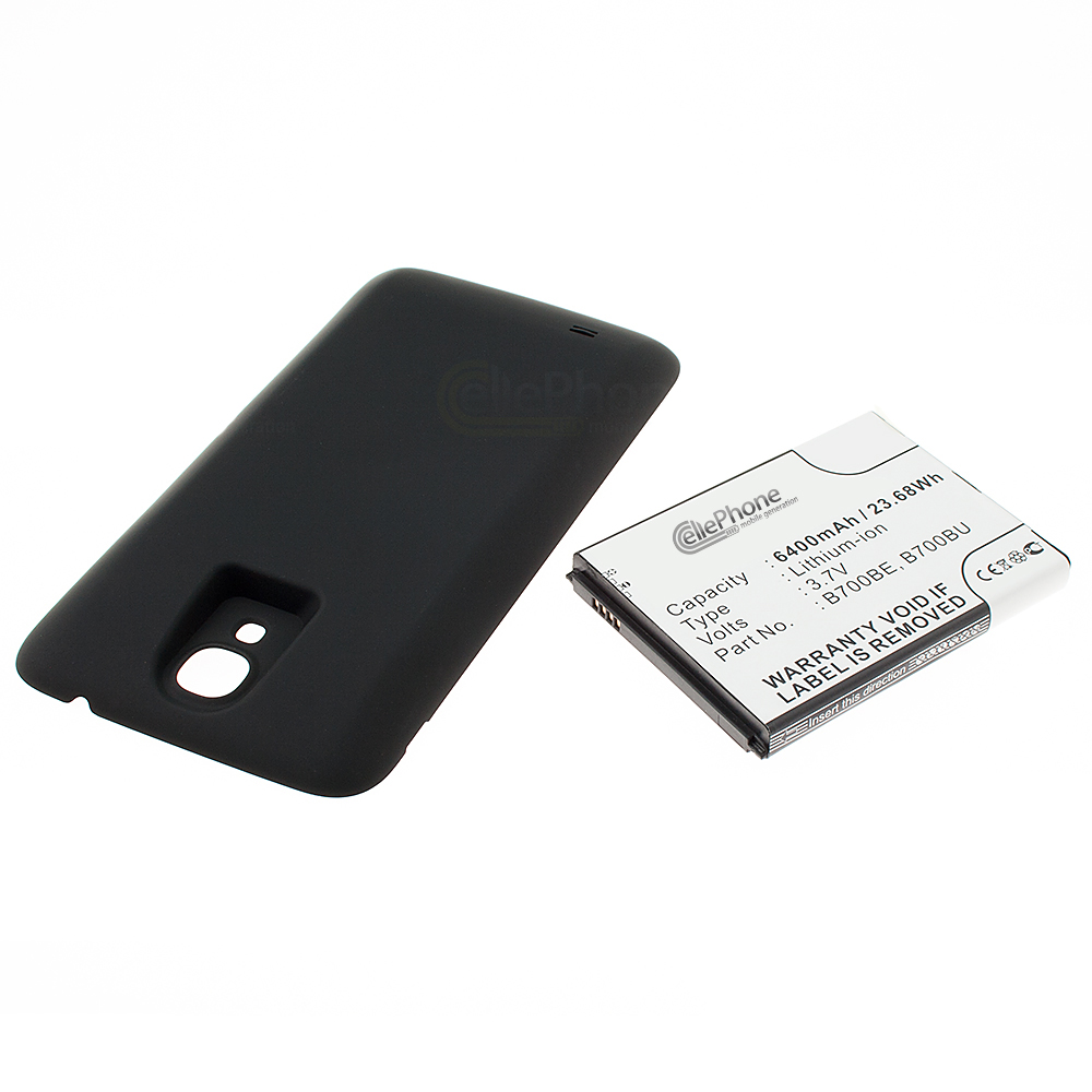 Battery Li-Ion for Samsung Galaxy Mega 6.3 (GT-I9200) - black (replaced EB-B700BE) - 6400mAh (FAT)
