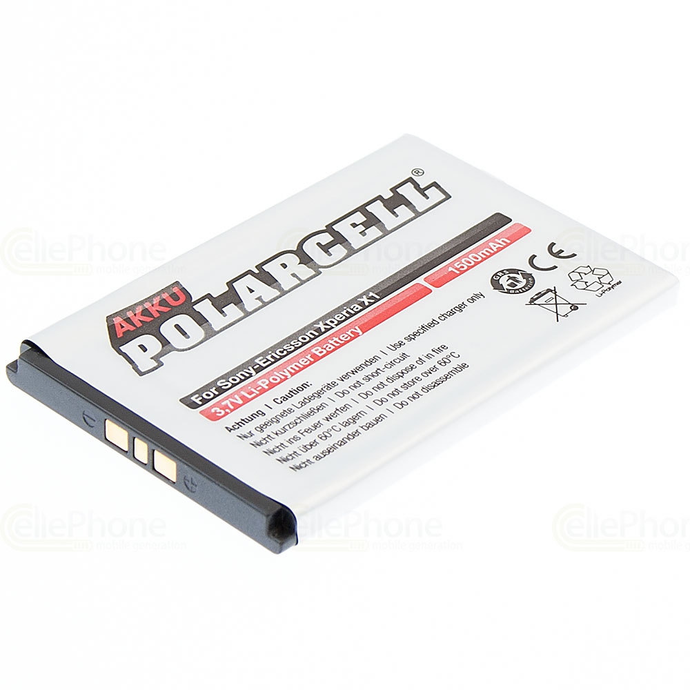 PolarCell batteria Li-Polymer per Sony Xperia neo L - Sony-Ericsson Aspen Xperia Play X1 X2 X3 X10 (sostituisce BST-41)