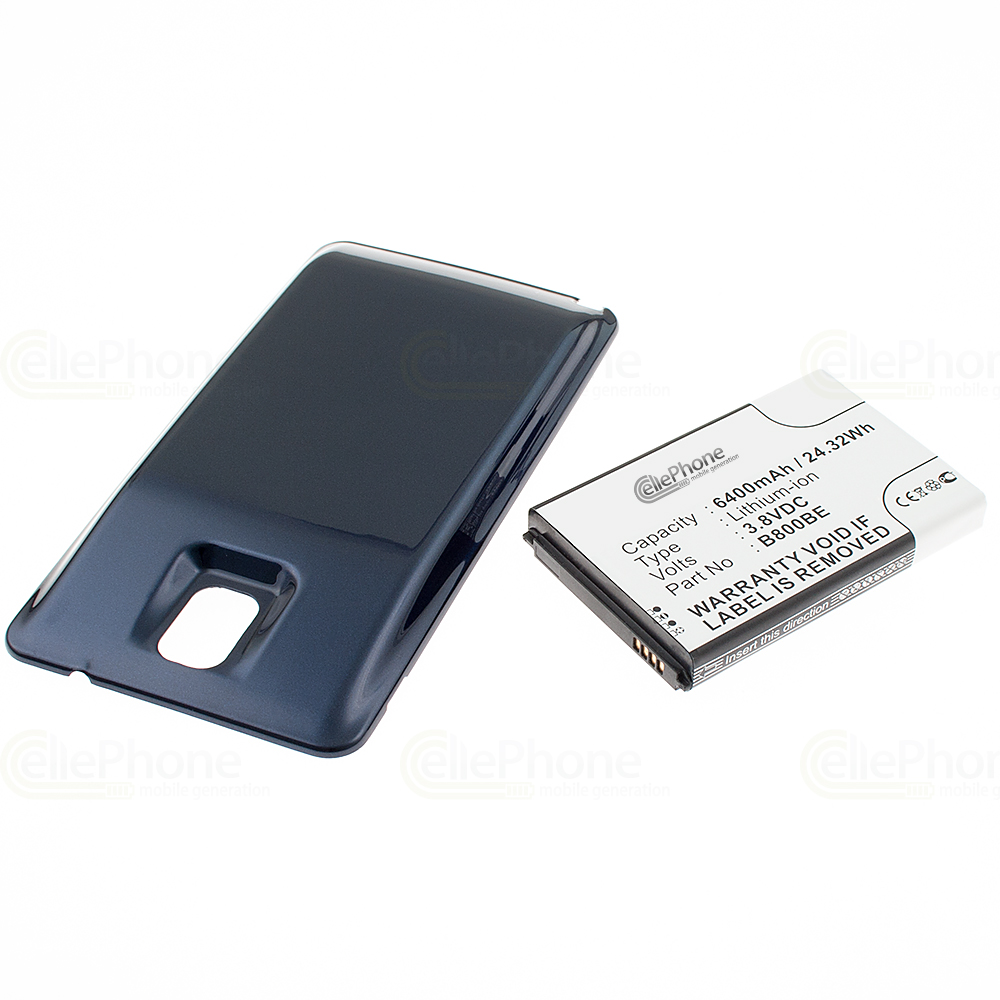 [4351] Akku Li-Ion für Samsung Galaxy Note 3 (N9000 / N9005) - dunkelblau (ersetzt EB-B800BEBECWW) - 6400mAh (FAT)