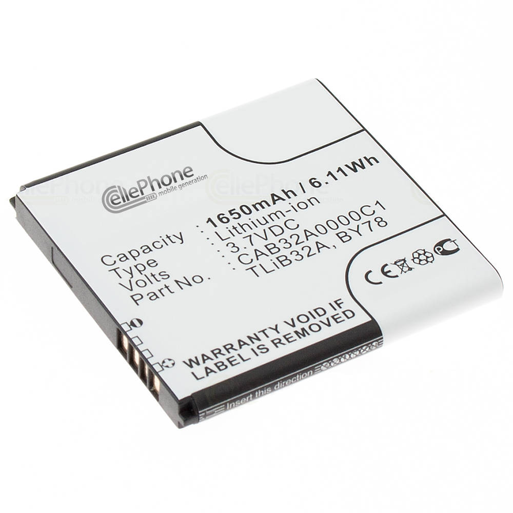 [4360] batteria Li-Ion per Alcatel OT-6010 OT-991 OT-992 (sostituisce CAB32A0000C1)