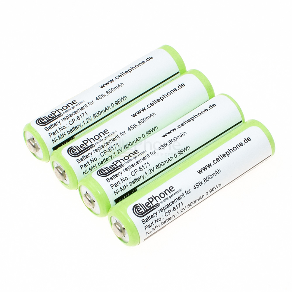 Battery Ni-MH Micro AAA - HR03 KR03 LR03 R3 L3 - 800mAh - 4-pack blister