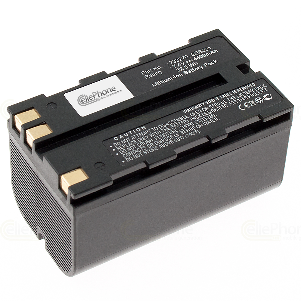 [4412] Akku Li-Ion für Leica ATX900 / GPS900 / Piper 100 / RX900 / TC1200 (ersetzt GEB211) - 4400mAh / 7,4V