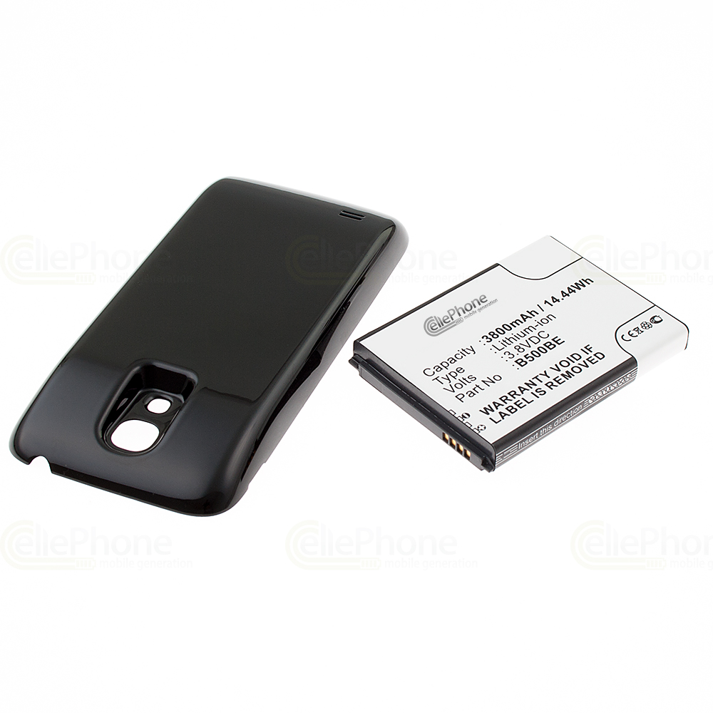 Batterie Li-Ion pour Samsung Galaxy S4 mini (GT-I9190) - noir (remplace EB-B500BEBECWW) - 3800 mAh (FAT)