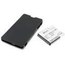 Akku Li-Ion + Flip-Tasche für Sony Ericsson Xperia TX / Xperia T - schwarz (ersetzt BA900) - 3400 mAh (FAT)
