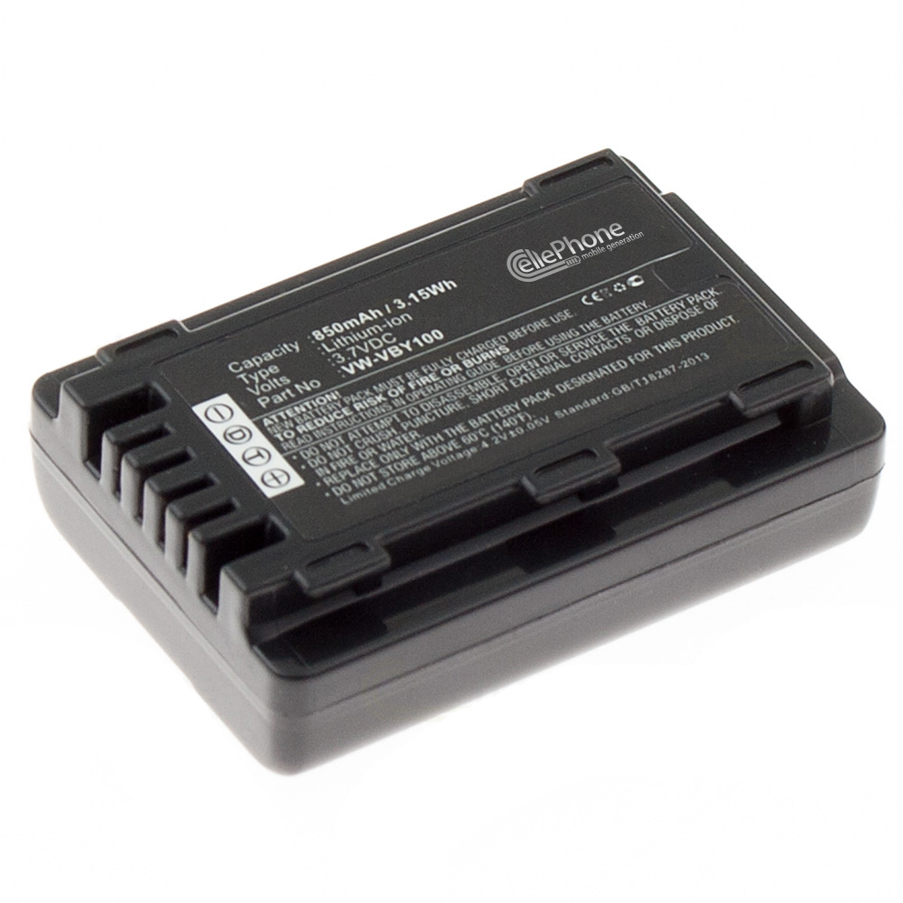 Akku Li-Ion kompatibel zu Panasonic VW-VBY100