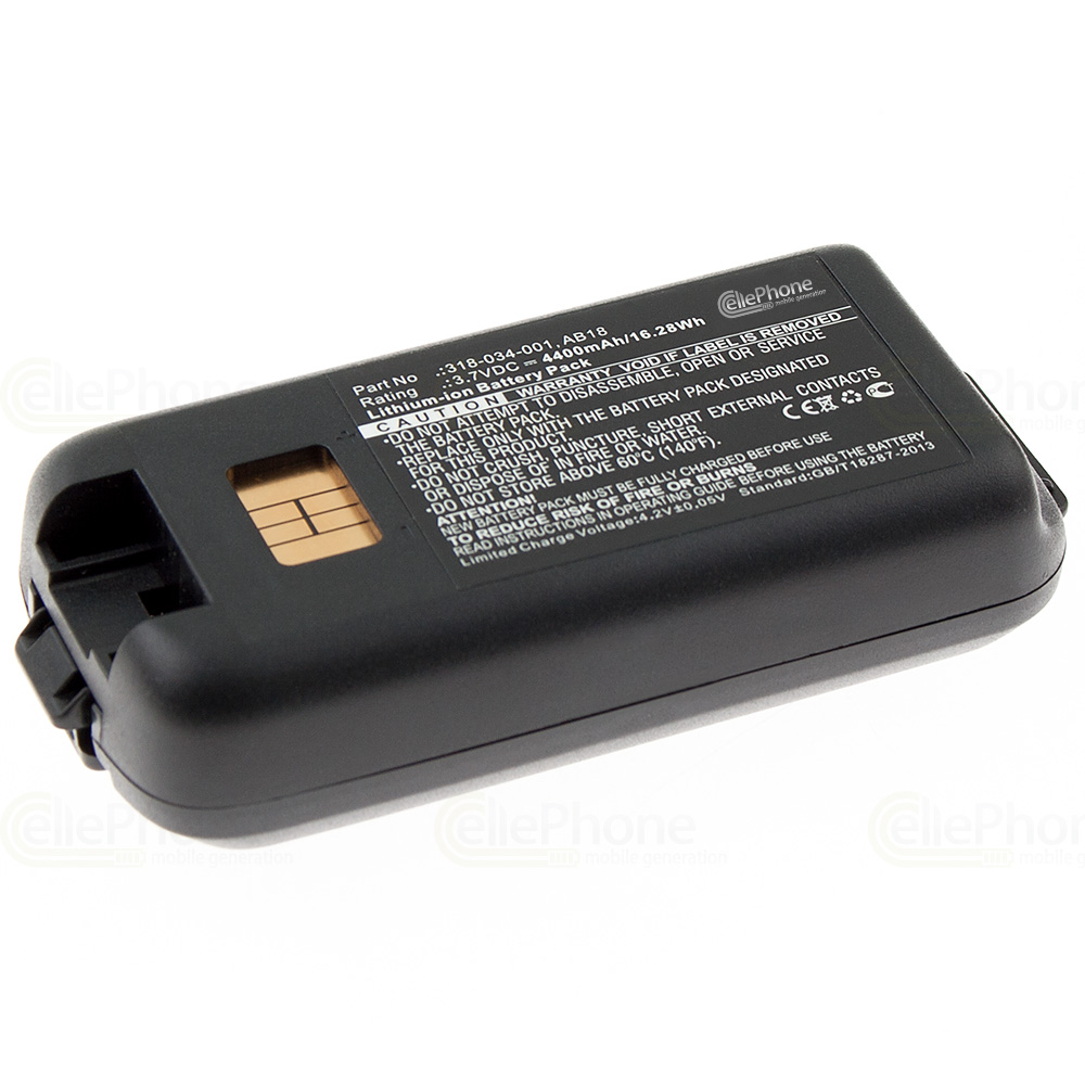 [4606] batteria Li-Ion per Intermec CK3 CK3A CK3X CK3R CK3C CK3C1 CK3N CK3N1 EDA61K (sostituisce 318-034-001 / AB18) - 4400mAh