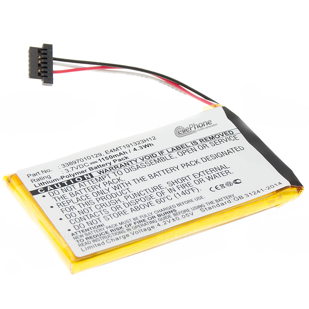 Akku Li-Polymer für Mitac Mio C320 C320B C323 C520 C520t C620 C700 C720 C800 C810 (ersetzt E4MT291K1002)