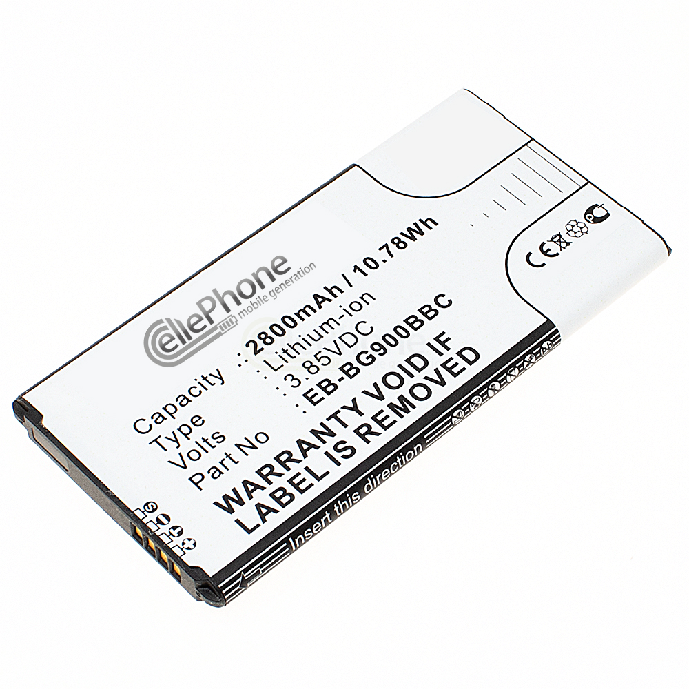 Accu Li-Ion voor Samsung Galaxy S5 (GT-I9600 / SM-G900F) (vervangt EB-BG900BBEGWW)