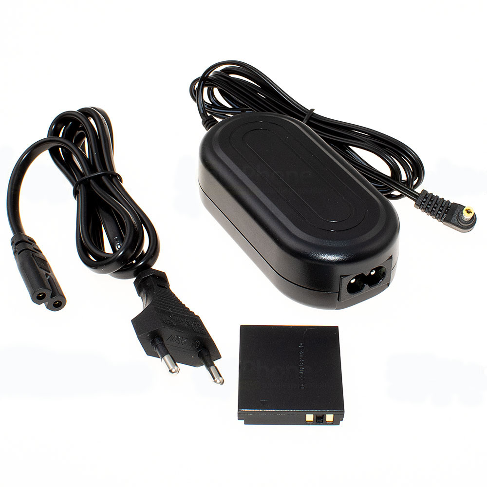 [4683] Net-oplader compatibel met Canon ACK-DC40 incl. batterij-adapter voor NB-6L
