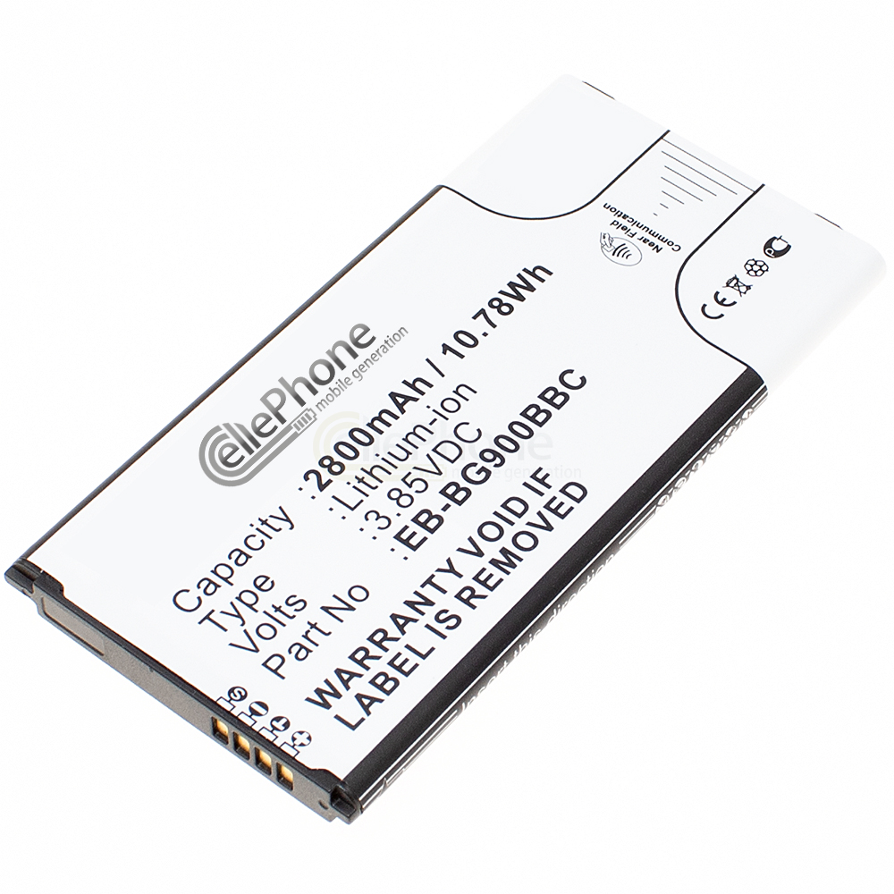 [4687] Batería Li-Ion para Samsung Galaxy S5 (GT-I9600 / SM-G900F) (reemplazado EB-BG900BBEGWW) - with NFC