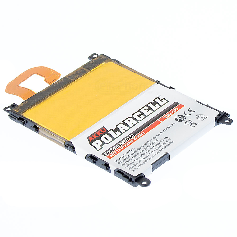 [4774] PolarCell Akku Li-Polymer für Sony Xperia Z1 (ersetzt LIS1525ERPC)