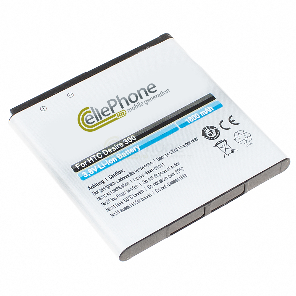 [4796] Batterie Li-Ion pour HTC Desire 300 / 301 / 301e (remplace BP6A100)