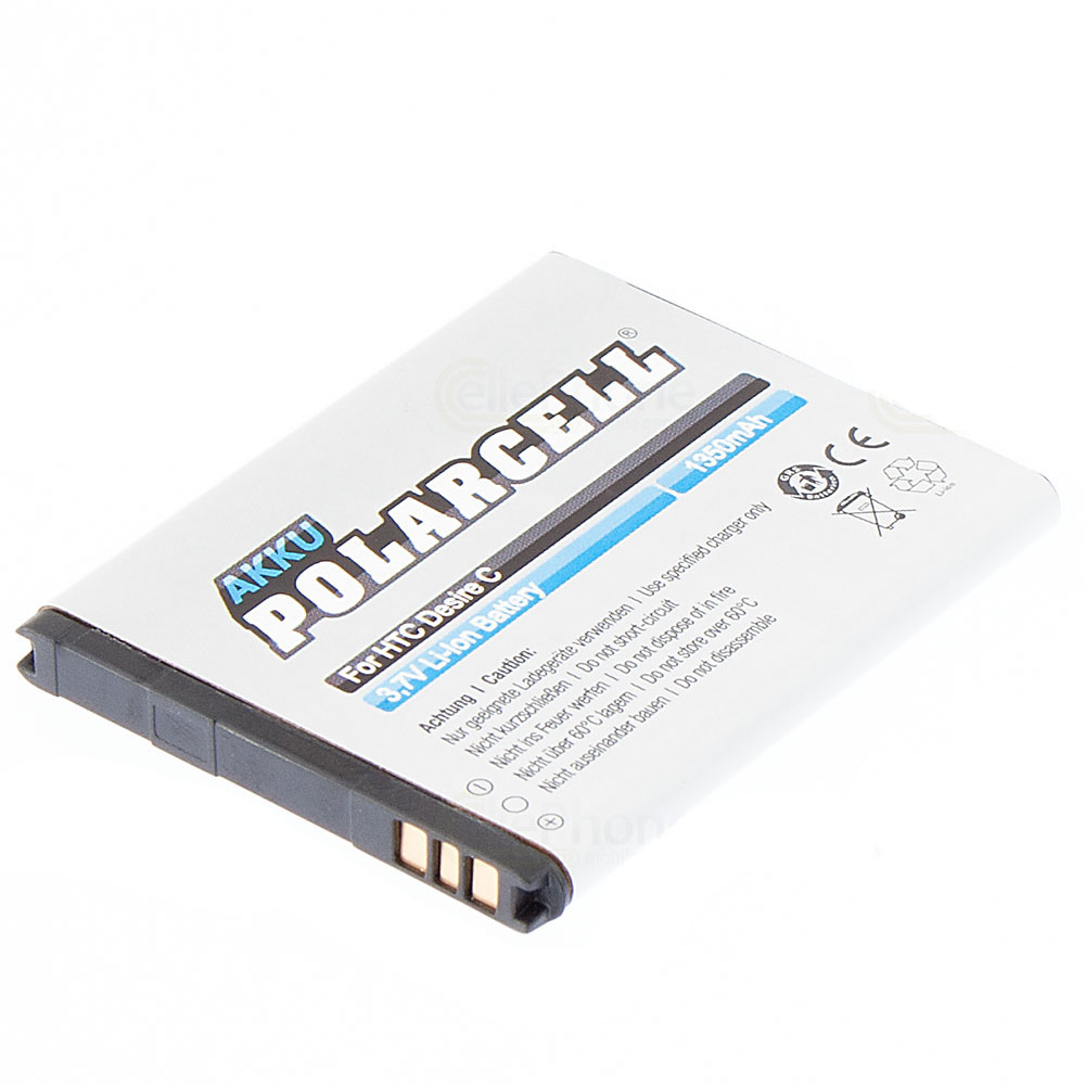 PolarCell Batterie Li-Ion pour HTC Desire C (reemplazado BA S850)