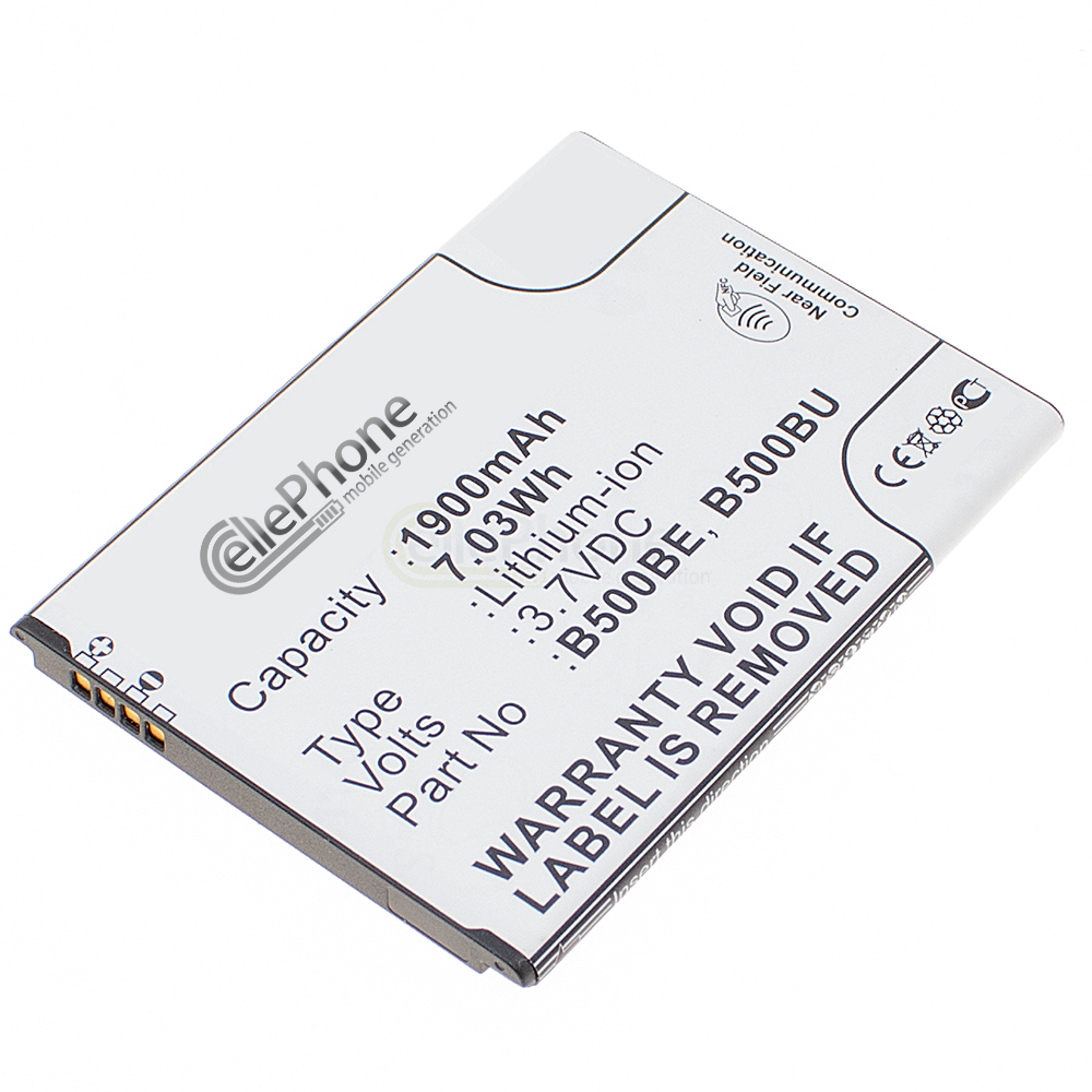 Akku Li-Ion für Samsung Galaxy S4 mini (GT-I9190) (ersetzt EB-B500BEBECWW) - mit NFC