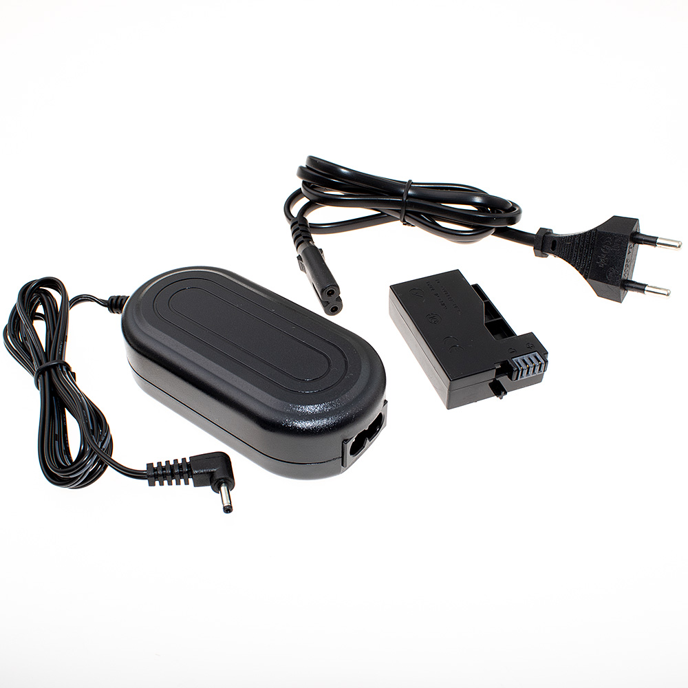 [4862] Mains charger compatible with Canon ACK-E8 incl. battery adapter LP-E8